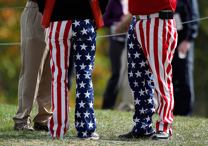 Ryder Cup outfits: Stars and Stripes pants