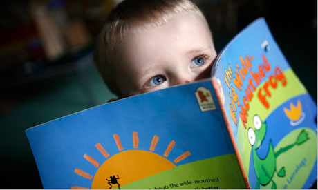 Child with book