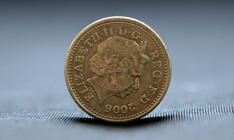 a pound coin