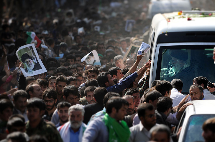 24 hours: Bojnourd, Iran: Supreme Leader Ayatollah Ali Khamenei is welcomed
