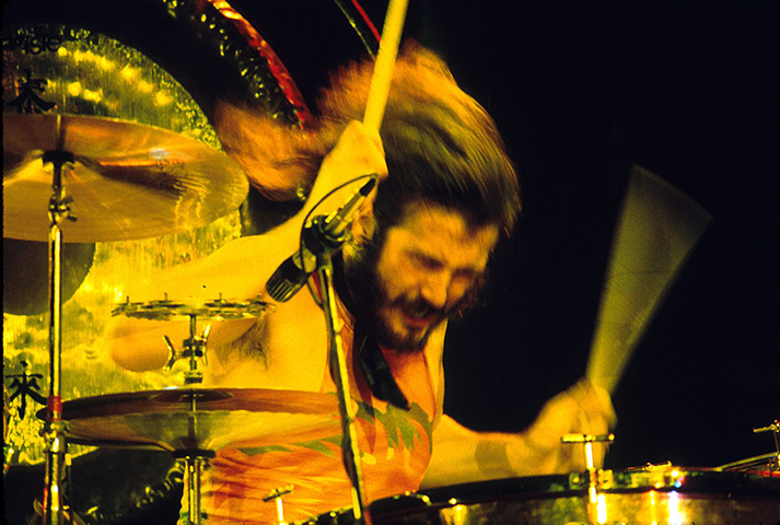 Led Zeppelin: John Bonham at the Inglewood Forum in Los Angeles, California