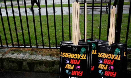 Strike placards