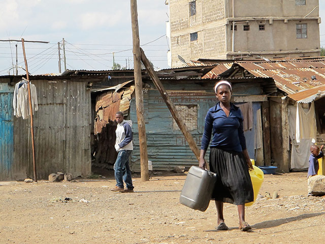Megacities: slum in Nairobi