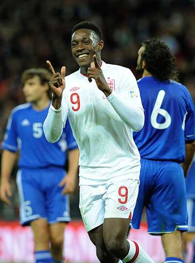 Tom England 3: Welbeck celebrates his first goal