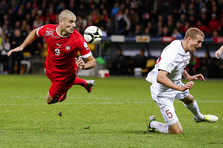 wcq 2: Switzerland's midfielder Eren Derdiyok