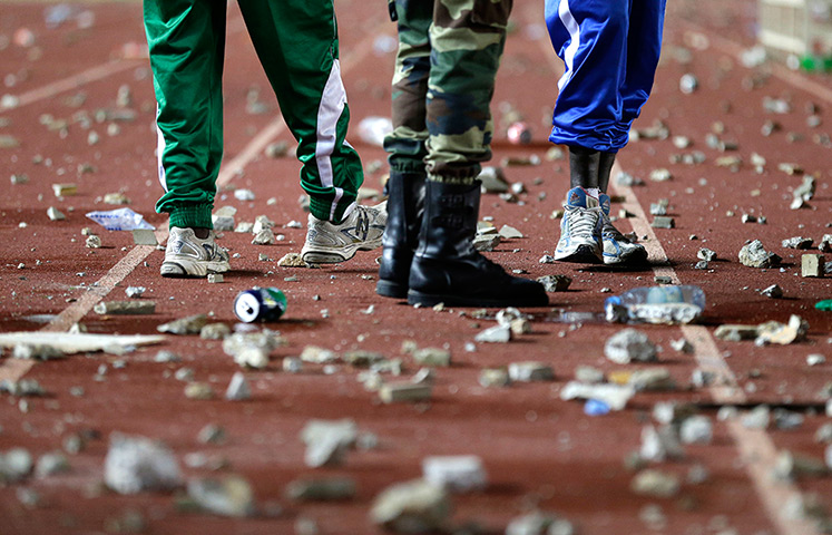 24 hours: Dakar, Senegal: Debris after a riot