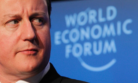 David Cameron at Davos in 2010