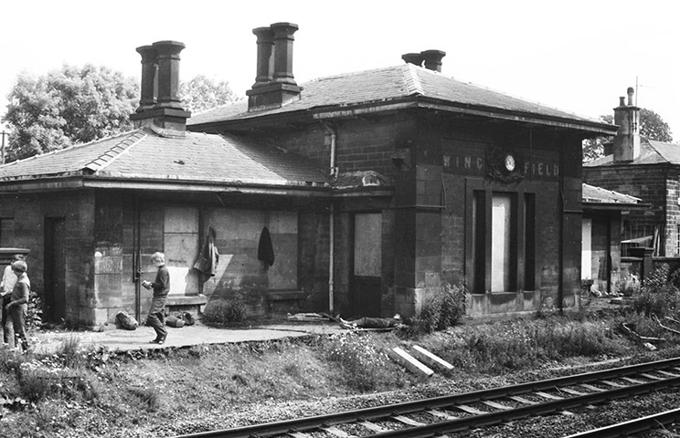 Victorian buildings: Derbyshire, Wingfield Station, circa 1970