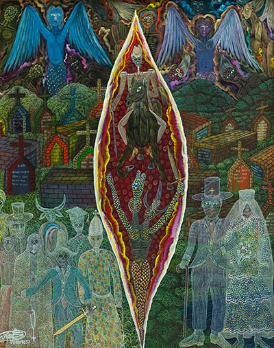 Haitian art: Frantz Zéphirin, Guede Wedding, 2007