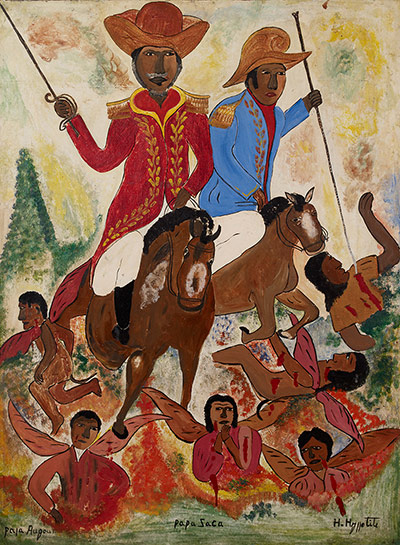 Haitian art: Hector Hyppolite, Papa Zaca and Papa Ogoun, c.1947