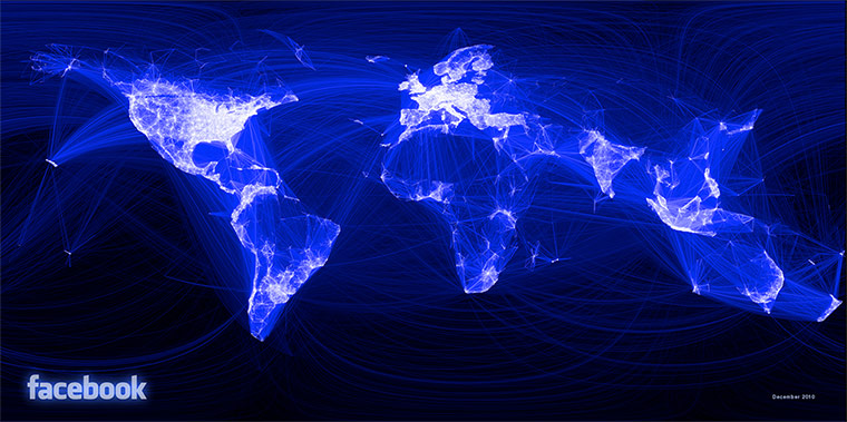 On the Map: Facebook world map 