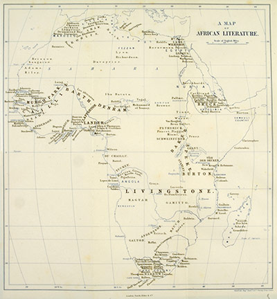 On the Map: Literature of Africa - an early infographic