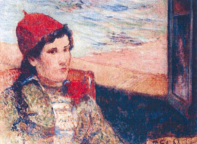 Rotterdam paintings: 'Girl in Front of Open Window' by Paul Gauguin, 1898