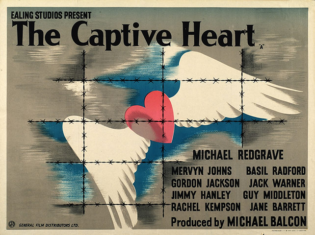 Ealing studios: The Captive Heart poster designed by John Bainbridge