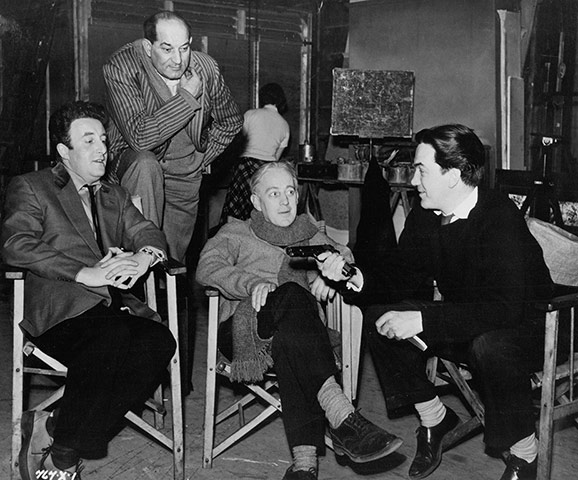 Ealing studios: Peter Sellers, Danny Green, Alec Guinness and Alexander Mackendrick