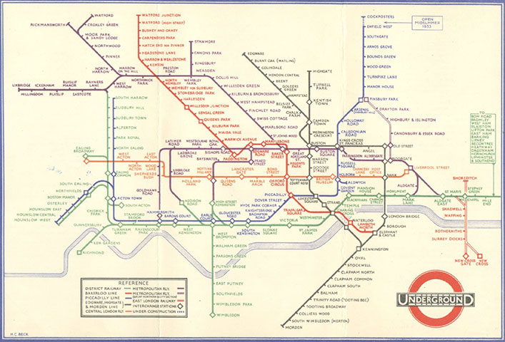 On the map: Beck's tube map