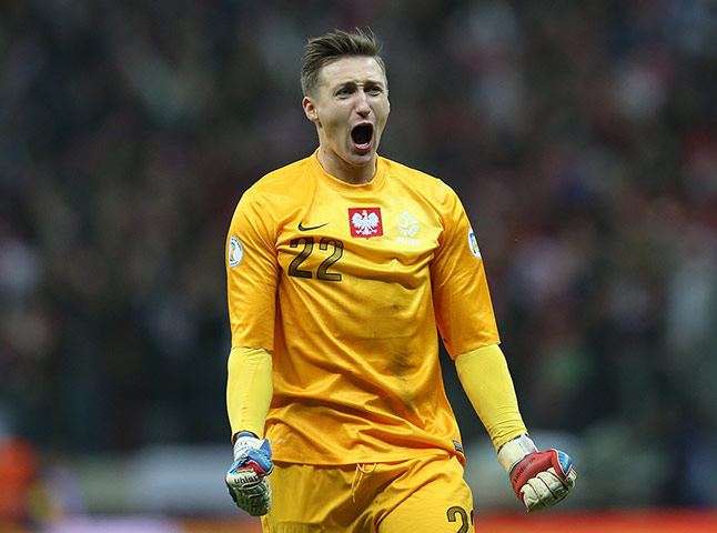 Poland v England: Poland keeper Przemyslaw Tyton 