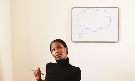 woman and thought bubble