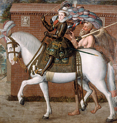 Henry Stuart: Prince Henry on horseback by Robert Peake, c. 1606-8