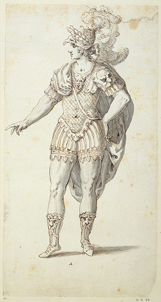 Henry Stuart: Costume Design for Oberon, The Faery Prince by Inigo Jones, 1610