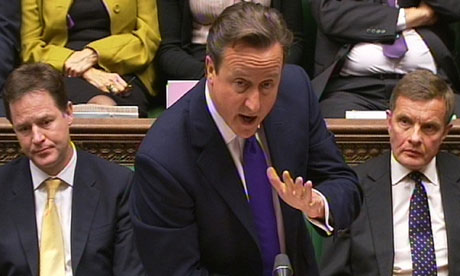 David Cameron at PMQs this week