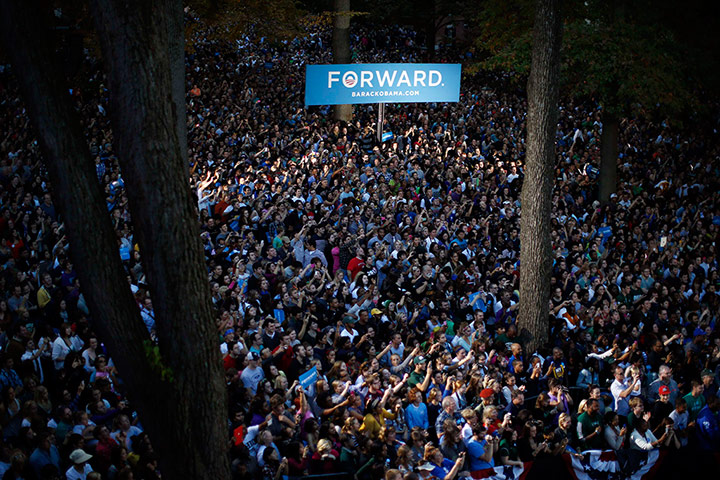20 Photos: Thousands of students gather for President Obama at Ohio University, Athens
