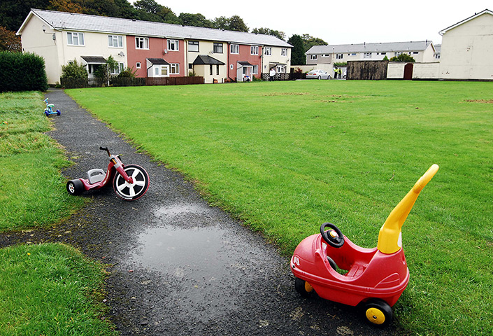 April Jones missing: Children's toys discarded on the estate near where April lives