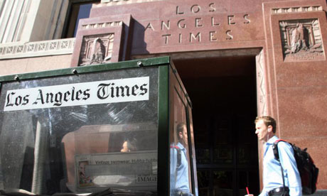 Rupert Murdoch is reported to be interested in buying the Los Angeles Times and Chicago Tribune