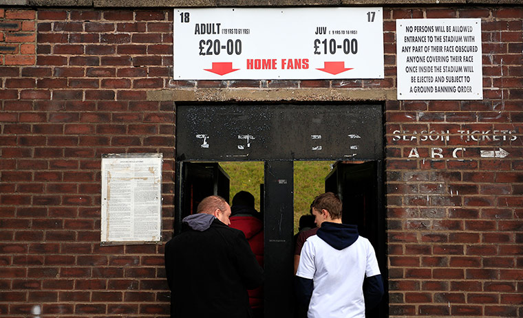 Port Vale: Fans enter the ground