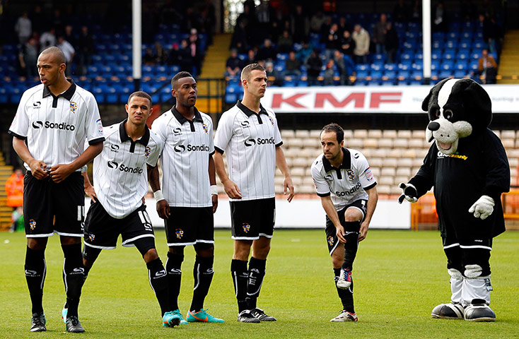 Port Vale: Port Vale players and mascot