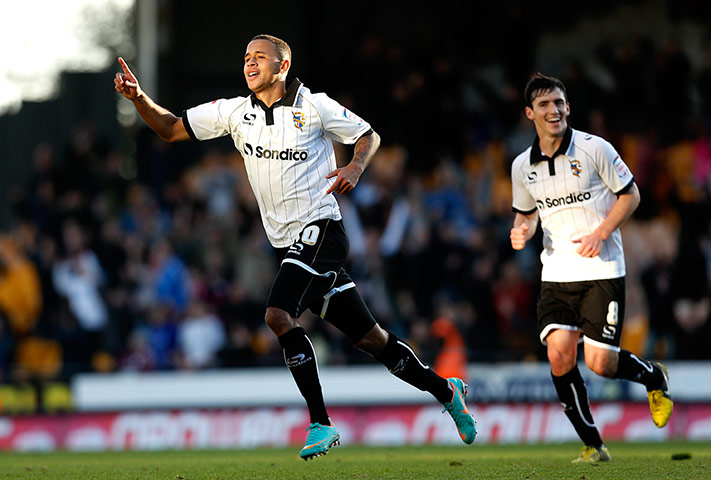 Port Vale: Vincent celebrates his goal