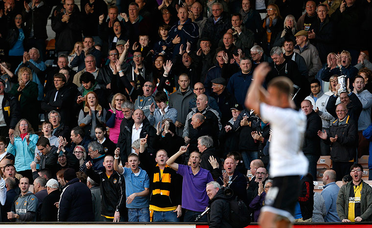 Port Vale: The final whistle goes and the Port Vale fans celebrate