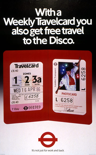 Underground book: Weekly travelcard poster