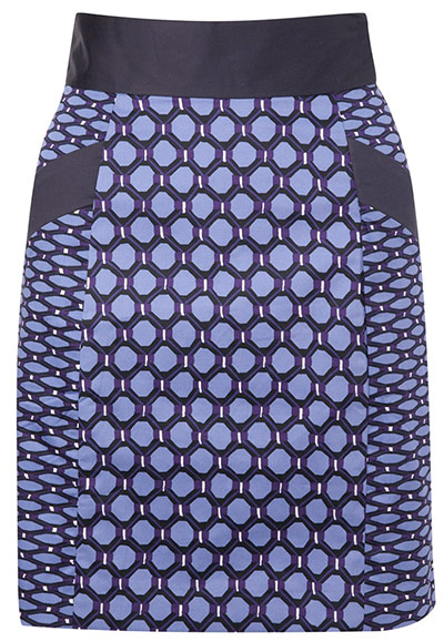 Optical prints: Skirt, £62, French Connection