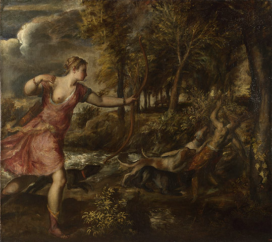 Autumn paintings: Titian's The Death of Actaeon from around 1559-75