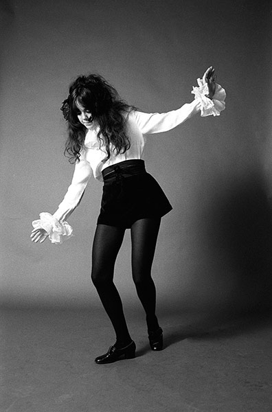 Big Picture: Groupies: Black and white image of a groupie from the sixties