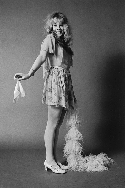 Big Picture: Groupies: Black and white image of a groupie from the sixties