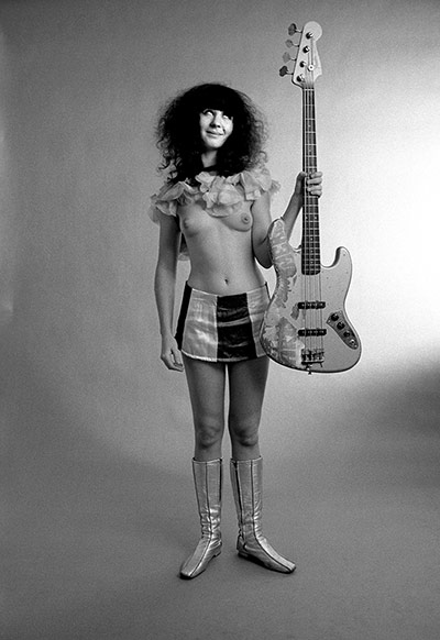 Big Picture: Groupies: Black and white image of a groupie from the sixties