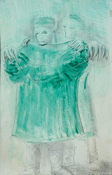 Barbara Hepworth: Study for Group (Surgeon Robing II) by Barbara Hepworth