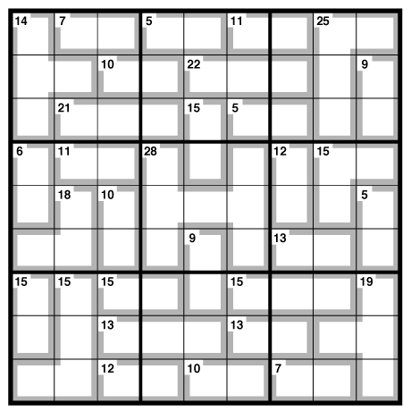 6x6 killer sudoku