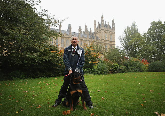 Westminster Dog: Lindsay Hoyle with his dog