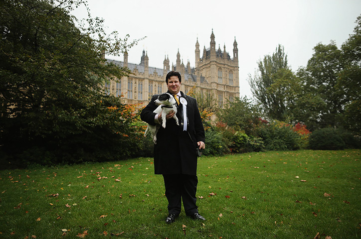 Westminster Dog: Mathew Offord with his dog