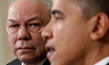 President Obama and Colin Powell