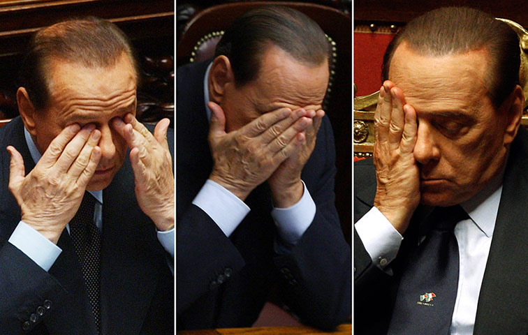 Berlusconi convicted: Berlusconi vote no confidence