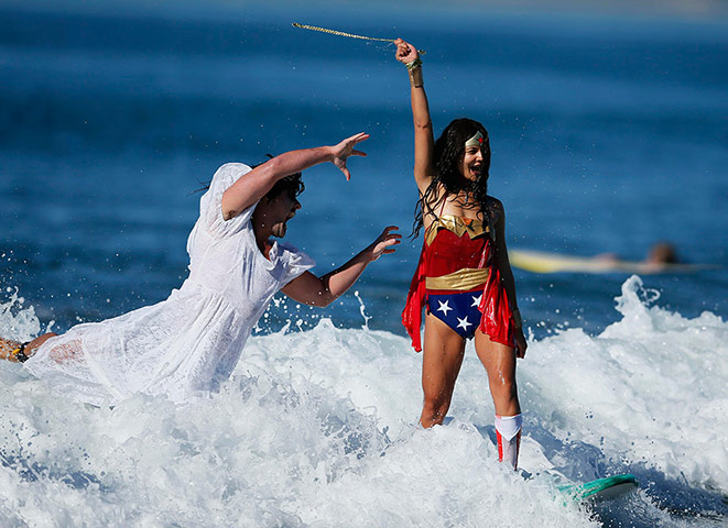 Halloween Surf: Halloween surf contest in Santa Monica