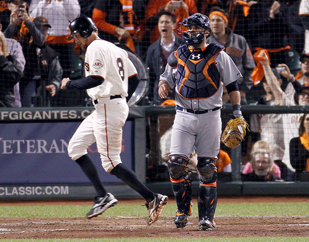 WS12: San Francisco Giants' Pence scores