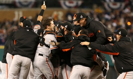 The Giants are number one. San Francisco celebrate their second title in three seasons after sweeping the Detroit Tigers in the 108th World Series.