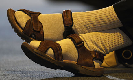 Socks with sandals