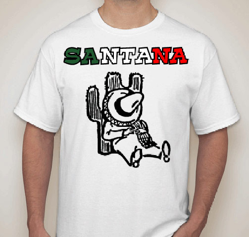 Worst band t-shirt: Santana by Derek Vockins