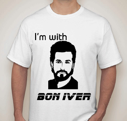 Worst band t-shirt: Bon Iver by Rich Fravel